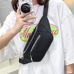Waist Bags Black Nylon Bag Designer Zipper Chest Sport Travel Unisex Belt Fashion Phone Pack For Women