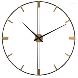 Wall Clocks Digital MechanicLarge 3d Clock Living Room Metal Stylish Electronic Silent Duvar Saati Decoration For Home