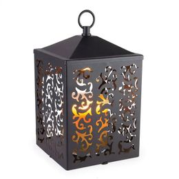 Candles Candle Warmer Lantern Black Christmas decoration Velas led con pilas Votive candles Flameless taper Led tea light candl 231113