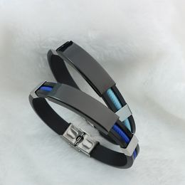 Fashion Silicone Link Bracelet Sports Style Wristband Jewellery