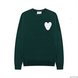 AM I Paris Amis Sweater Women Men Warm Sweat Amipais Streetwear Hop Casual Long Sleeve Amisweater Knitted Pull Coeur Heart Love Pattern TPH3
