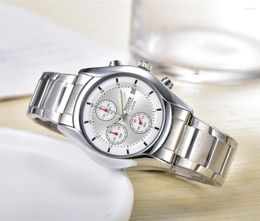 Wristwatches Quartz Watch Brand Se1k0 Luminous Military Waterproofing Stainless Steel Men Wristwatch Calendar Chronograph