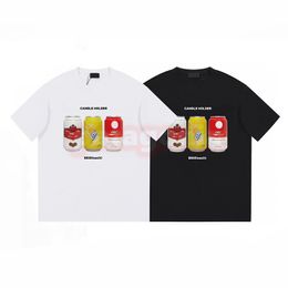 Designer Men Womens Casual T Shirt Mens New Pop Can Printing Tees Couples Summer Tops Size XS-L