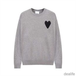 Amis Am i Paris Sweater Women Men Warm Sweat Amipais Streetwear Hop Casual Long Sleeve Amisweater Knitted Pull Coeur Heart Love Pattern C5cp