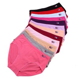 Women's Panties 5pcs/lot Lady Panties Women Underwear Plus Size 100% Cotton Fibre Briefs 230414