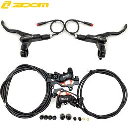 Bike Brakes ZOOM E Bike 4 Piston Hydraulic Disc Front Rear Power Off Bicycle Left Right Brake Parts 231114