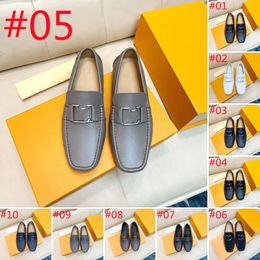 27Modello in vera pelle Designer Mocassini da uomo Scarpe 2024 Uomini di marca di lusso Scarpe eleganti Mocassini Traspirante Slip on Scarpe da guida nere Taglie forti 38-46