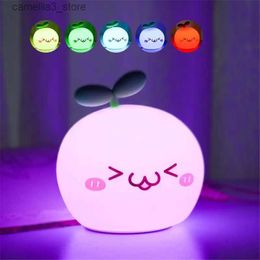 Night Lights Seven Colour Options Led Night Light Sleep Aid Bedroom Companion Light Convenient Trendy Pat Light Multicolor Atmosphere Lamp Q231114