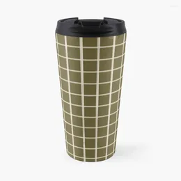 Water Bottles Minimalist Garden Matching - Green Tartan Travel Coffee Mug Turkish Cups Luxury