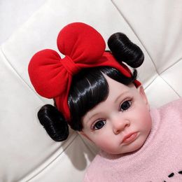 Hair Accessories Baby Brine Door Wig Ball Cotton Band Bow Tie Hoop Female Year Children's Bangs Headwear Cute