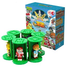 Blocks Original Plants Vs Zombies Building Block Toy PVZ Gashapon Children's Puzzle Assembly Intelligence Development Toys 231114