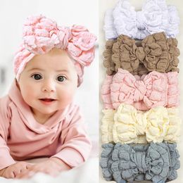 Hair Accessories Cute Bubbles Baby Headband Bow Elastic Soft Born Headbands For Babe Girl Children Turban Infant