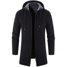 Men's Jackets Autumn And Winter Cashmere Cardigan Chenille Outer Sweater Coat Windbreaker 231113