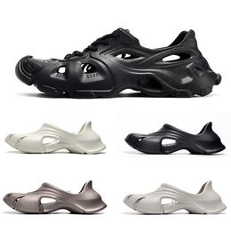 Männer Frauen Designer Pantoffeln Sandalen Gleitleitungen Slip-On-Flip Flops dreifach schwarz weiß grau gelber Segel gelbe Herren Lazy Slipper Slide Sandale Schuhe Größe 36-45