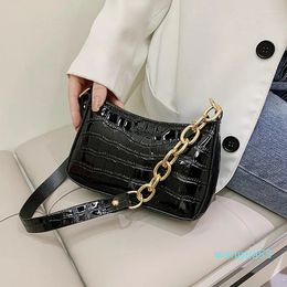 Evening Bags Designer Stone Pattern Shoulder Bag Chain Strap Crossbody For Women PU Leather Lady Small Handbags And Purses