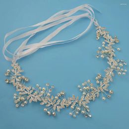 Hair Clips Ldealway Store Fashionable And Exquisite Lace Flower Crystal Pearl Women's Clip Bridal Wedding Jewelry