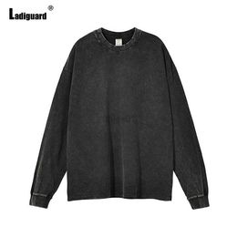 Men's Hoodies Sweatshirts Mens Casual Retro T-shirts 2023 European Fashion Basic Tops Men Long Sleeves Pullovers Round Neck Shirt Clothing Plus Size S-5XL zln231114