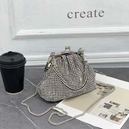 2023 New King Water Diamond Clip Full of Diamond Grips Women's Diamond Bag Party Ball Handbag Bags 231114