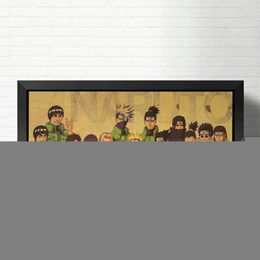 Wall Stickers Japanese Anime Character Image Kraft Paper Retro Poster Animation Sticker Home Bar Cafe Dormitory Decoration Accessories