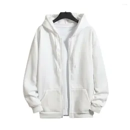 Men's Hoodies Winter Jacket Stylish Plus Size Casual Zip Up Warm Men Coat Pocket Lady Clothes