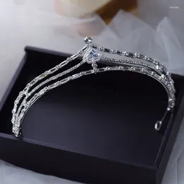 Hair Clips Fashion Rhinestone Alloy Crown Crystal Ornaments Irregular Bridal Dress Accessories