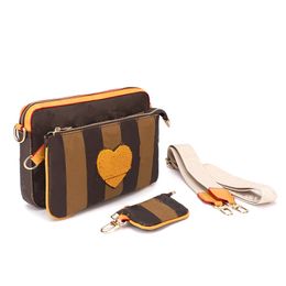 New 3-piece evening bag briefcase handbag large-capacity men's bag and women's bag multi-function shoulder crossbody bag