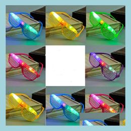 Other Event Party Supplies Light Up Glow Shutter Glasses Led Shades Flashing Luminous Rave Hen Night Fancy Dress Concert C Dhsz3