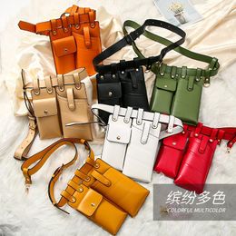 Storage Bags Women Waist Bag Fashion Leather Belt Crossbody Chest Girl Fanny Pack Small Phone Shoulder Strap Packs