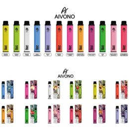 Original Aivono Aim Bingo 4000 Puffs Disposable E-Cigarette 12 Flavours Vape Bar 5% 2% 0% Vaporizer Pod Pen 1100mah Hookah