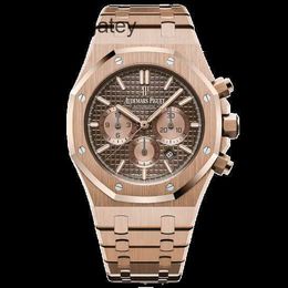 Ap Swiss Luxury Watch Certificate Royal Oak Series 18k Rose Gold Automatic Mechanical Men's Watch 26331or.oo.1220or.02 26331or.oo.1220or.02