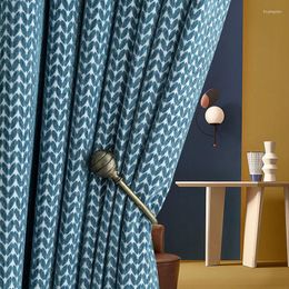 Curtain Leaves Jacquard For Room Living Bedroom Window Modern Curtains Blinds Drapes