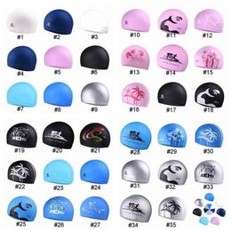 Adults Swimming Caps Waterproof Men and Women Long Hair Swim hats Silicone Ear Protector Large Youth Neoprene Swims Cap