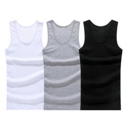 Men's Tank Tops Man's Cotton Solid Seamless Underwear Brand Clothing Mens Sleeveless Vest Comfortable Undershirt Undershirts 230414