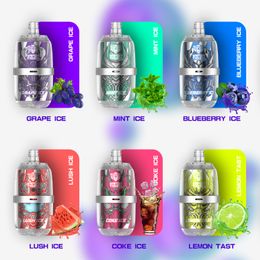 10ml New Cask Vapes Disposable Puff 8000puffs Vape Pen 600mah Battery Bottom Multi Color LED Light Puff Disposable Electronic Cigarette