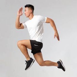 Summer Mens shorts knee length lulu short loose yoga Running training pants clothing thin style asian size Breathable design 115