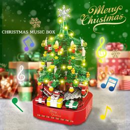 Blocks Christmas Tree Building KitsA Festive Build for Kids and Families DIY Block Music Box Creative Xmas Toy Set 231114