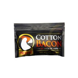 Cotton Bacon 2.0 Organic Protable Prime Vape Cotton Sliver Gold Prime V2 Version Fit For DIY Wick Coil RDA RTA Atomizer