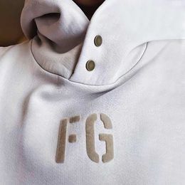 Herren Hoodies Fashion Ess Designer Hoody Getestetes Gefühl Gottes Staffel 7 Nebelpullover FG Beflockung bedruckter High Street Hip Hop Loose Couple Hoodie