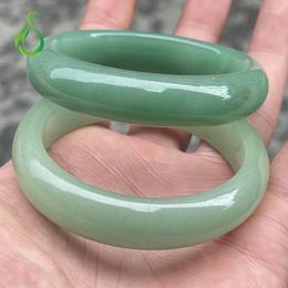 Bangle Send Certificate Green Jade Women Fine Jewelry Genuine Natural Myanmar Jadeite Grade A Burma Jades Stone Bangles Bracelet