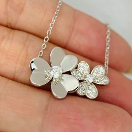 four leaf clover necklace Natural Shell Gemstone Gold Plated 18K designer for woman T0P Advanced Materials fashion luxury brand designer exquisite gift 014