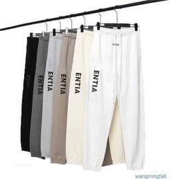 Men's Joggers Pants Casual Designer Fashion Solid Color Letter Elastic Waist Street Style Long Pant Fman Y5of Vmed