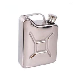 Hip Flasks 200ml/5oz Mini Flask 304 Stainless Steel Oil Barrel Outdoor For Alcohol Drum Whiskey Bottle Military WineSet