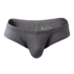 Underpants Men's Underwear Solid Colour Modal Briefs Fashion U Penis Pouch Sexy Male Panties Breathable Comfortable Youth Undies