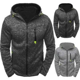 Men's Hoodies Sweatshirts Men's Hoodie with Side Zipper Pockets Thin Wool Solid Colour Tracksuit Casual Everyday Outdoor Hooded Tracksuit Long Sleeves zln231114