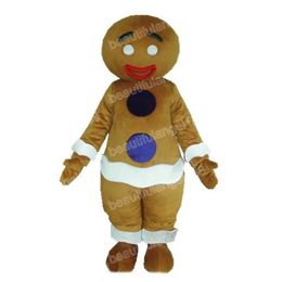 Halloween gingerbread man Mascot Costumes High Quality Cartoon Theme Character Carnival Unisex Adults Size Outfit Christmas Party Outfit Suit For Men Women