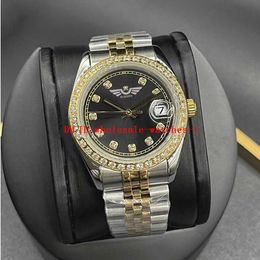 16 Style Mens Watches 41mm 36mm 278238 228238 Black Dial Watch Automatic Mechanical movement Mens Diamond Bezel Stainless Steel Wrist Designer Watches Two Tone Gold