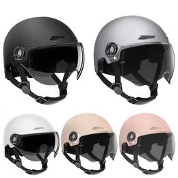 Cycling Helmets Motorcycle Helmet Jet Style Bicycle For Men Women Adult Motorbike Scooter Skull Full Head Hat accessories 231113