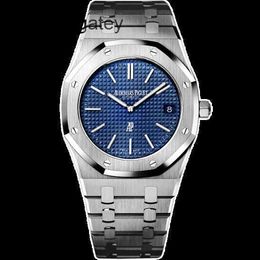 Ap Swiss Luxury Watch Royal Oak Series Precision Steel Automatic Mechanical Watch Men's Watch 15202st.oo.1240st.01 Watch 15202st/blue Face