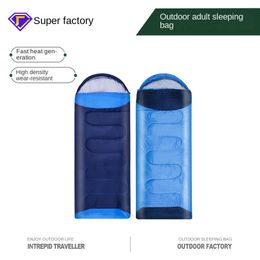 Cross border outdoor sleeping bags can be spliced, envelope style warm sleeping bags wholesale, all season outdoor travel sleeping bags