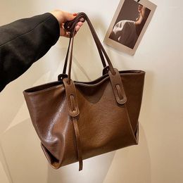 Evening Bags Large Capacity Women's Tote Bag 2023 Winter Fashion Trend Leather Shoulder Office Handbag